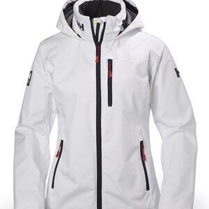 Helly Hansen Women's Crew Hooded Midlayer Fleece Lined Waterproof Jacket, Small